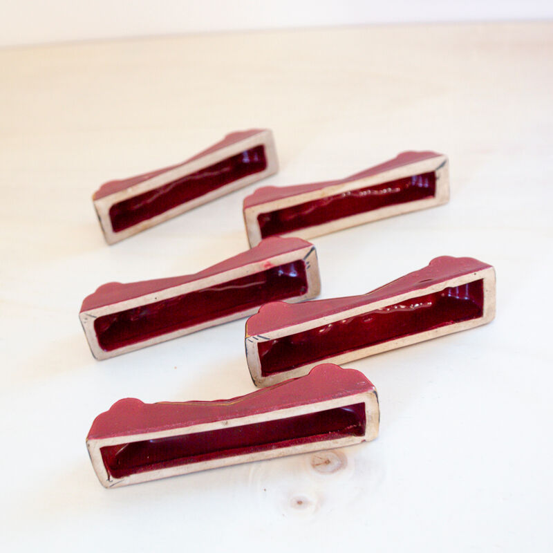 5 art deco knife holders