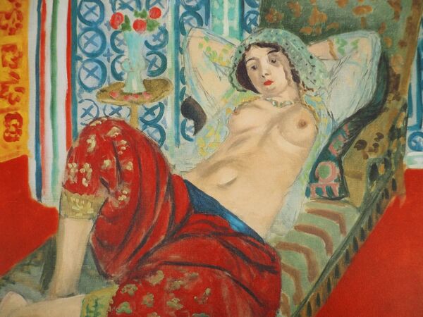 Henri Matisse : Nu au pantalon rouge - Lithographie signée