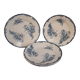 4 assiettes terre de fer