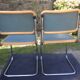 Pair of chairs B 32 Cesca Skaï blue by Marcel Breuer vintage 1960