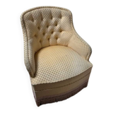 Velvet toadstool armchair