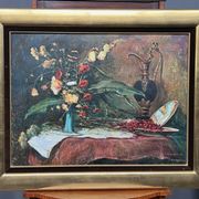 Gyula Takács (1905–2002). Still life with flowers.