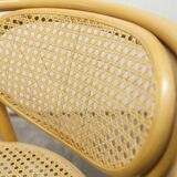 Thonet 210 R armchair in honey-coloured cane