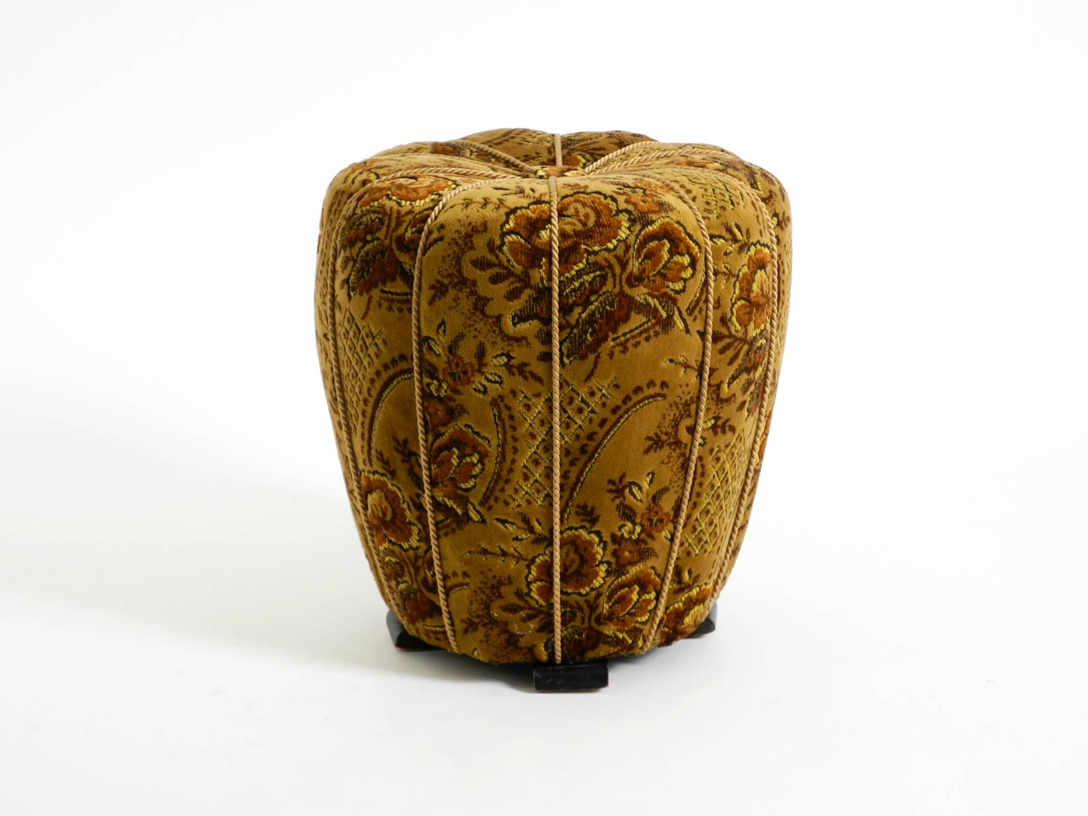 Original Pouf Stool by Jindrich Halabala from 1958 | Art Deco Bauhaus