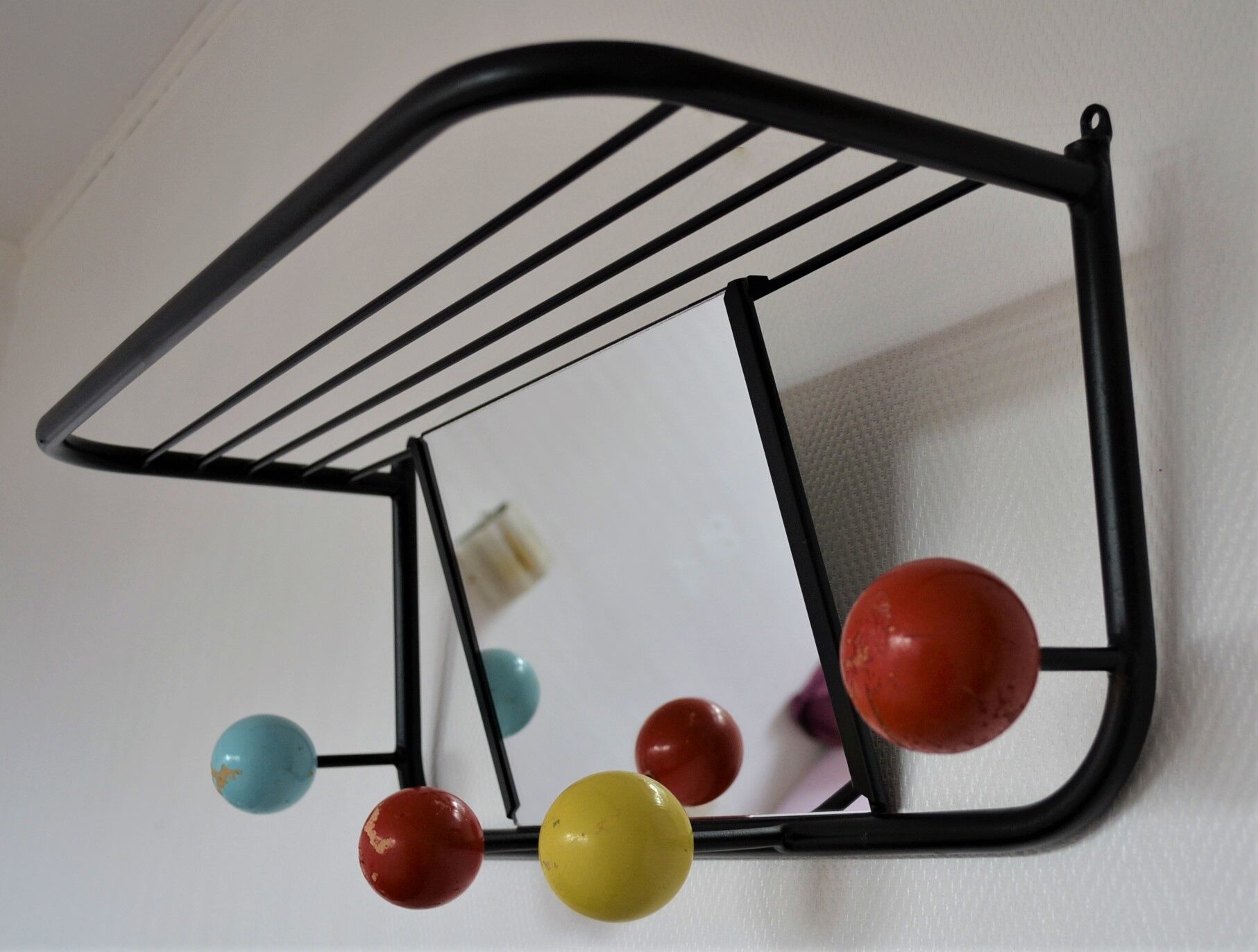 Wall mirror coat door from the 60s 70s