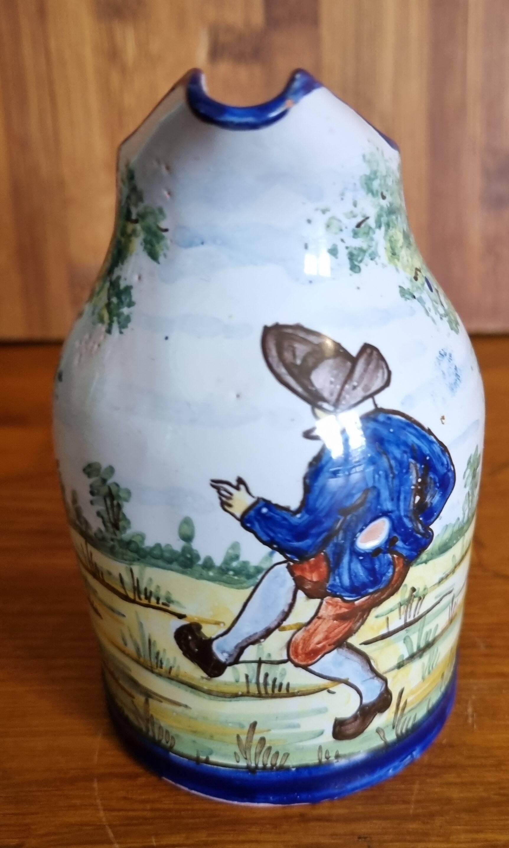 Earthenware pitcher from Nevers AM Montagnon