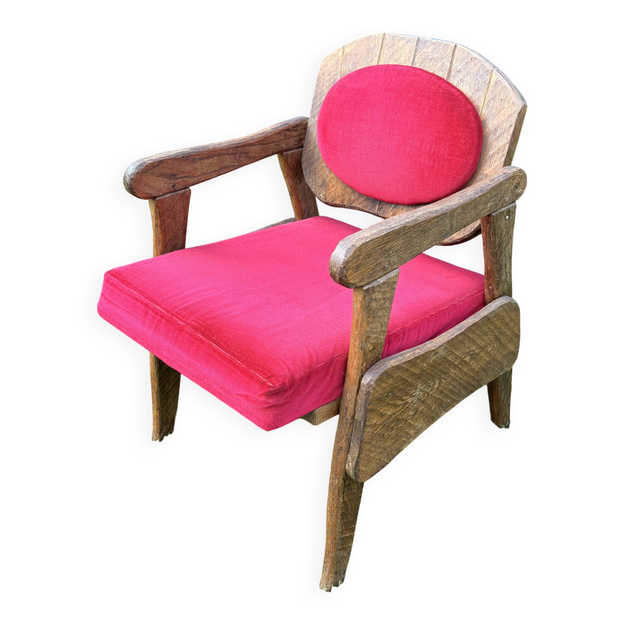 Oak armchair, unique piece