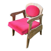 Fauteuil en chêne pièce unique