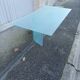Table basse vintage verre opaque
