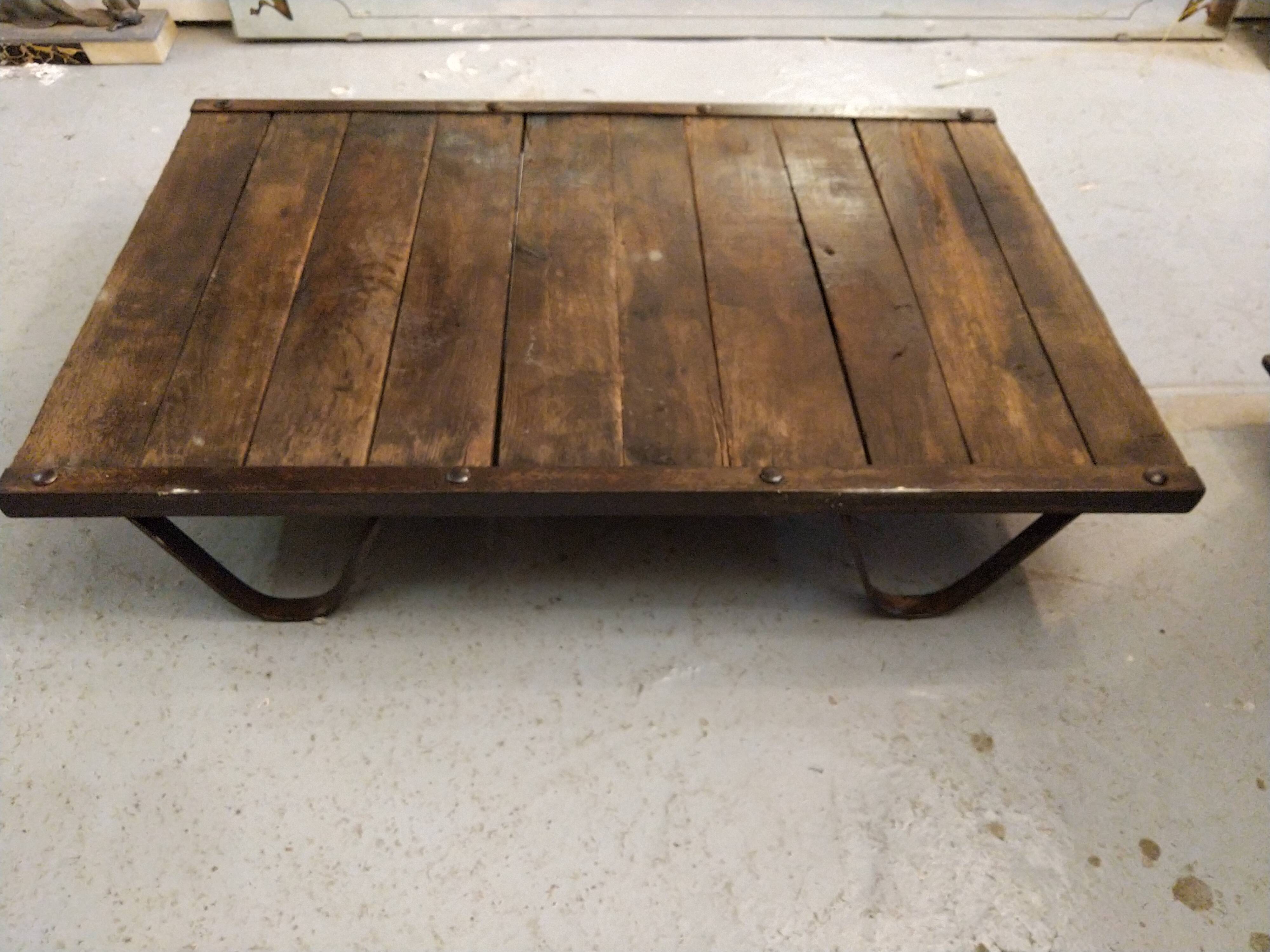 Industrial coffee table