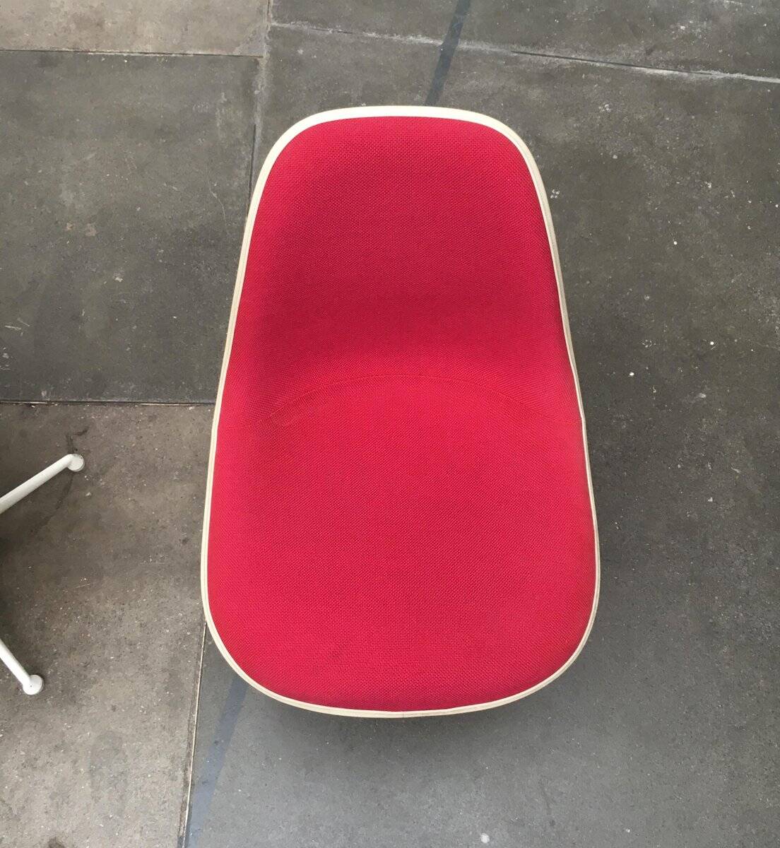 Mid-century fiberglass accent chair set with La Fonda base by Charles & Ray Eames for Herman Miller.