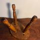 Small oak tripod stool or plant stand