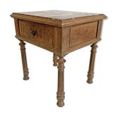Ancient marble top bedside