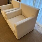 Pair of armchairs inspired by Jean-Michel Frank