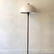 Italian tulip floor lamp in black / white / brass, 1970s design