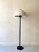 Italian tulip floor lamp in black / white / brass, 1970s design