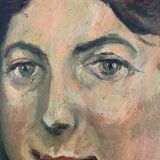 Oil on canvas The woman in the stole