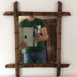 Bamboo mirror 1900, 38*45cm