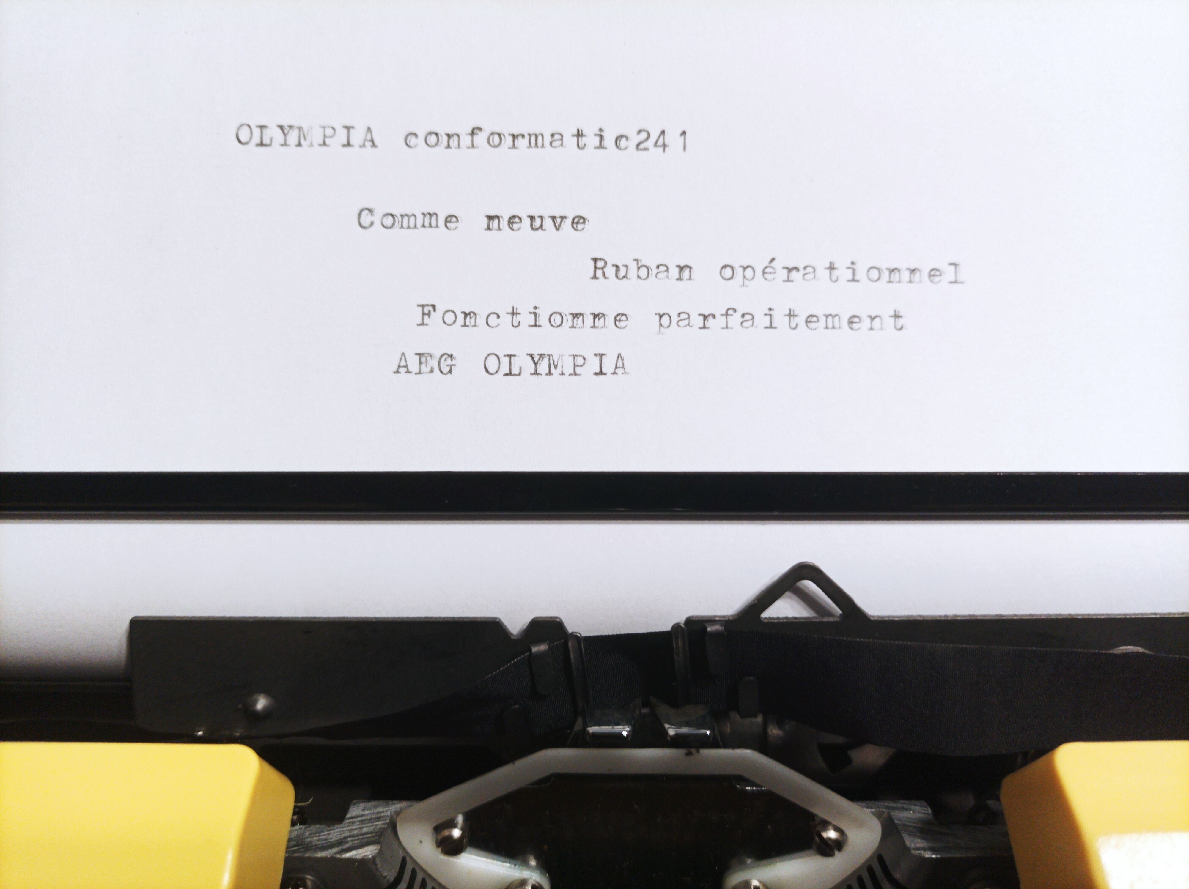 Olympia Conformatic 241 colour yellow