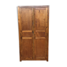 Old cabinet or wardrobe in fir from the 1950s 1960s vintage design