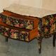 Antique Chinoiserie Commode Hand-Painted with Marble Top