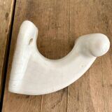 Enamelled earthen coat hook, 1900