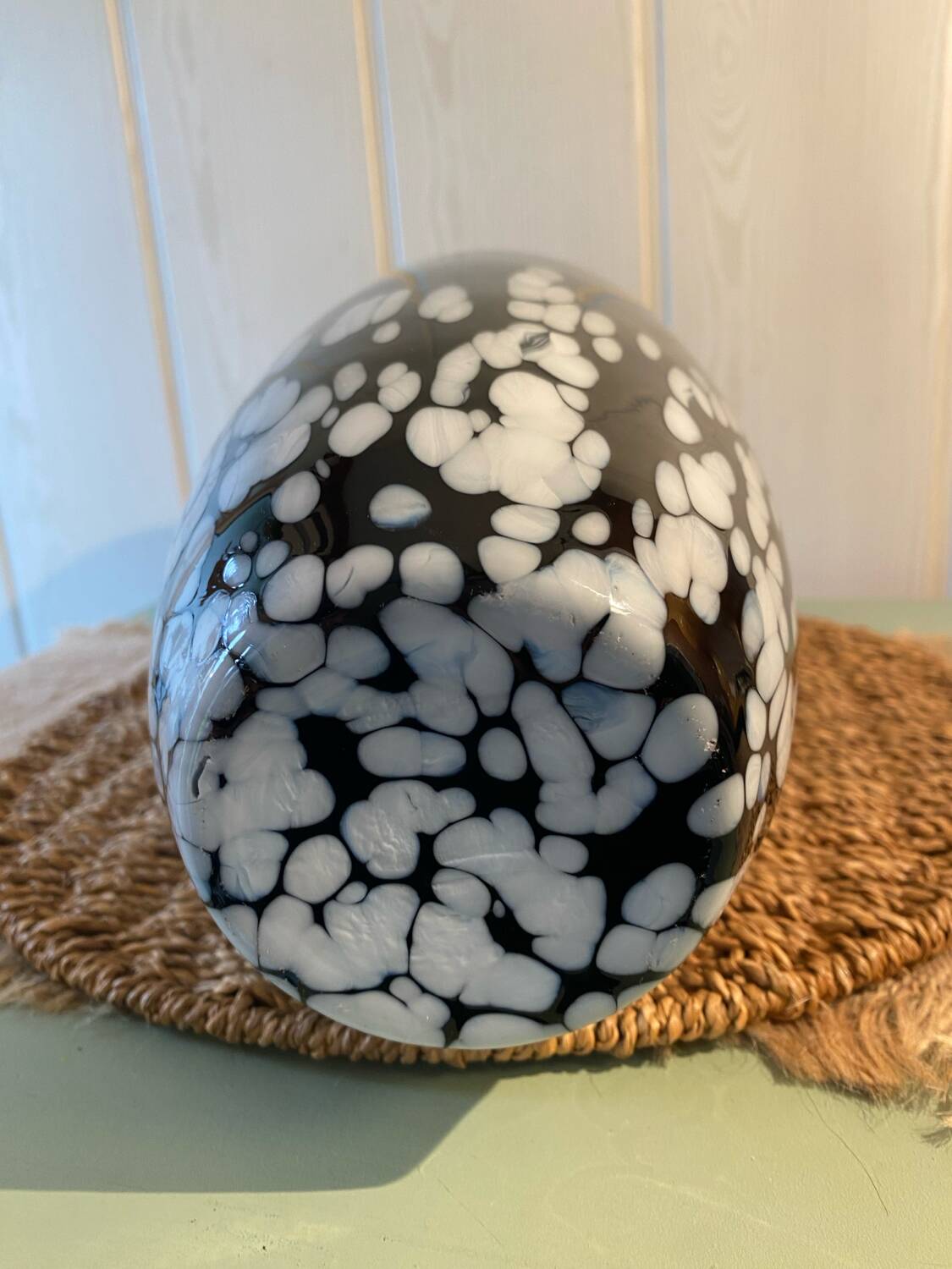 Blown glass vase by krosno jozefina