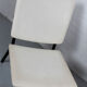Set of 2 Industrial minimalist black metal tube frame chairs, 1960s