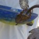 Art Deco glass paste chandelier