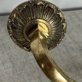 Pair of wall candle holders in bronze