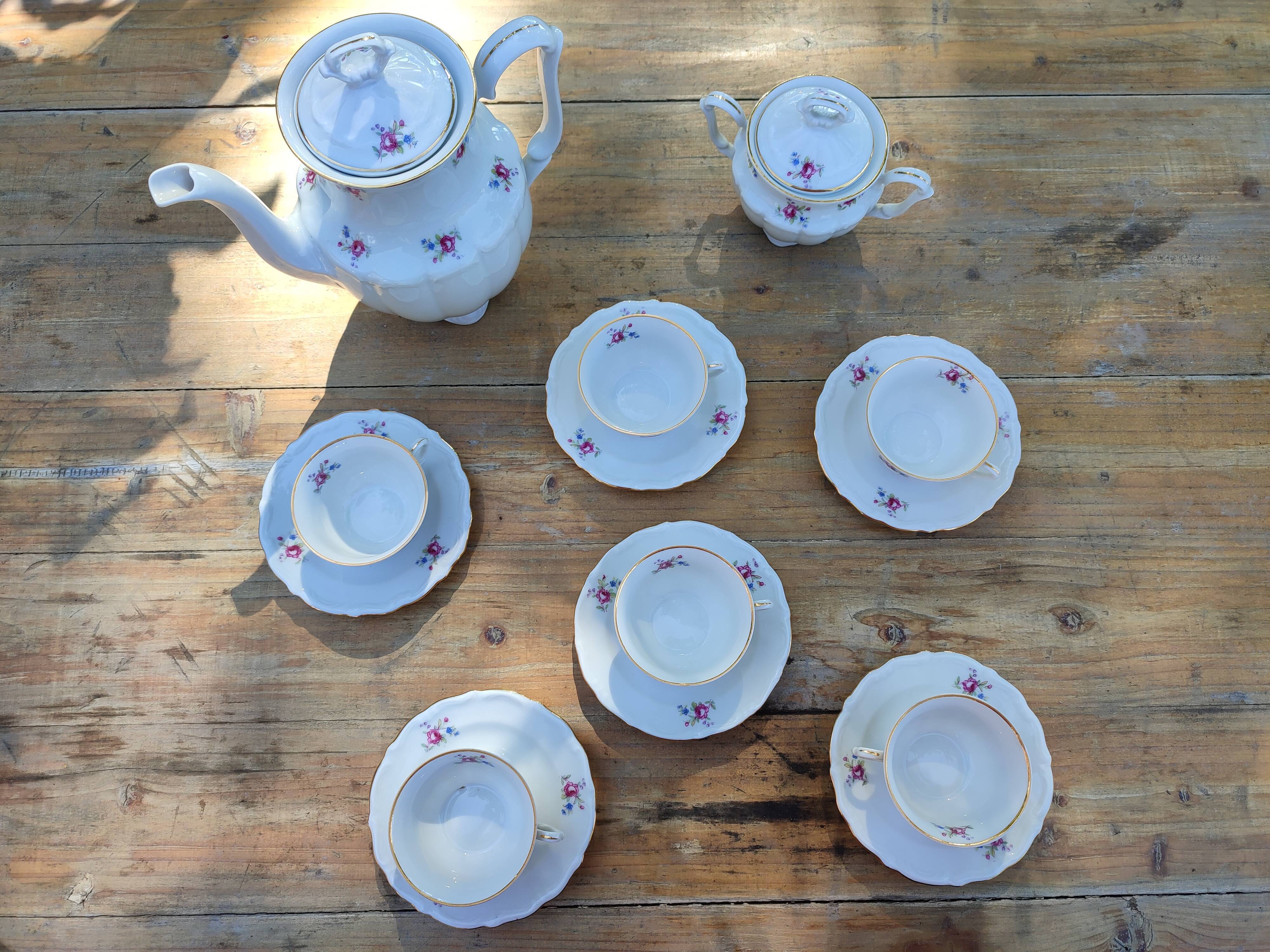 Coffee service, porcelain tea