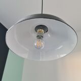 Vintage industrial suspension in enamelled sheet metal
