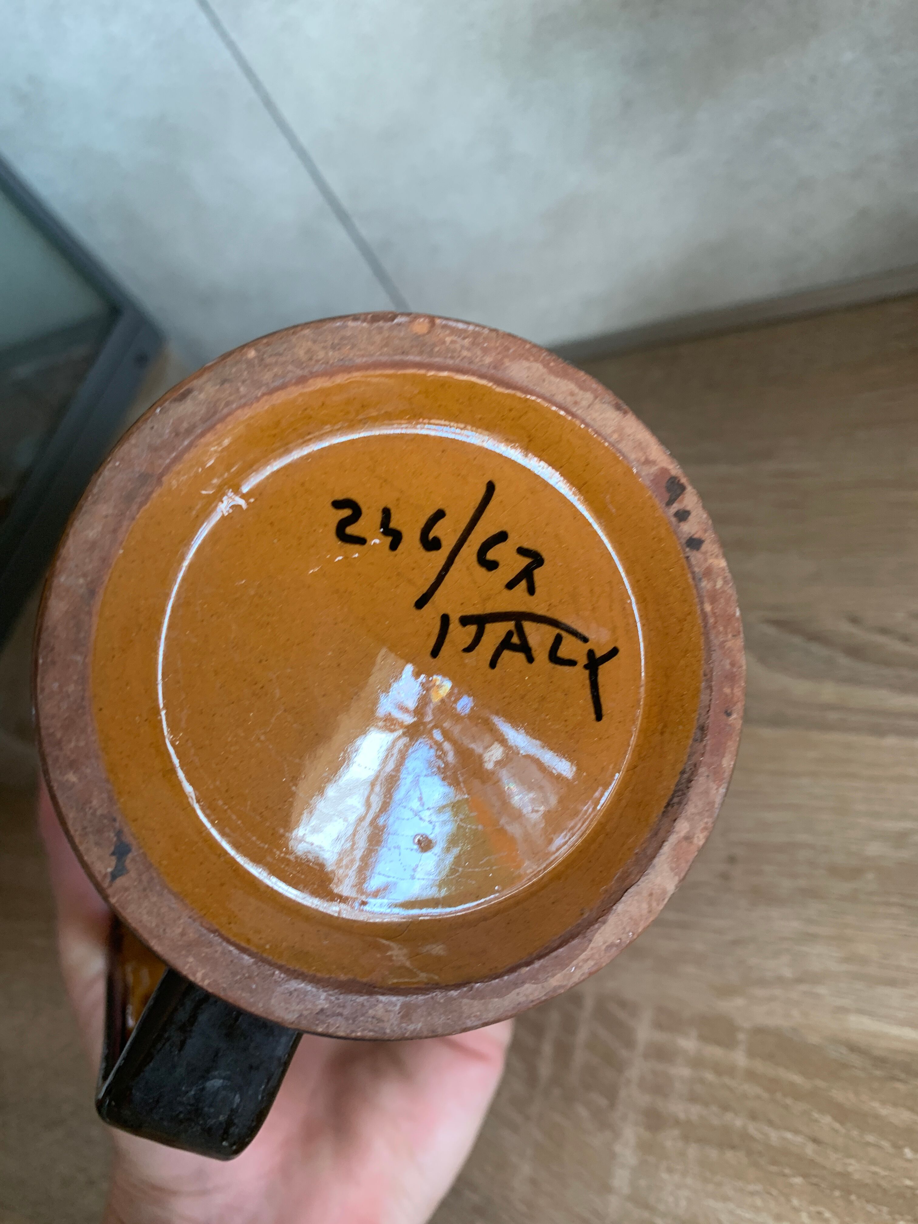 Vintage ceramic pitcher Italy