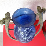 Suspended glass vase