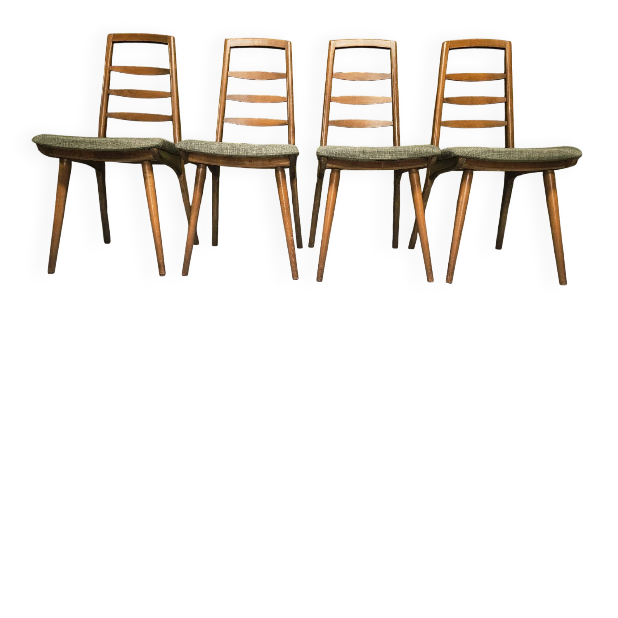 Set of 4 Scandinavian chairs 1970