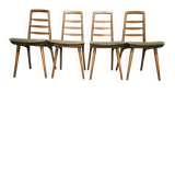 Set of 4 Scandinavian chairs 1970