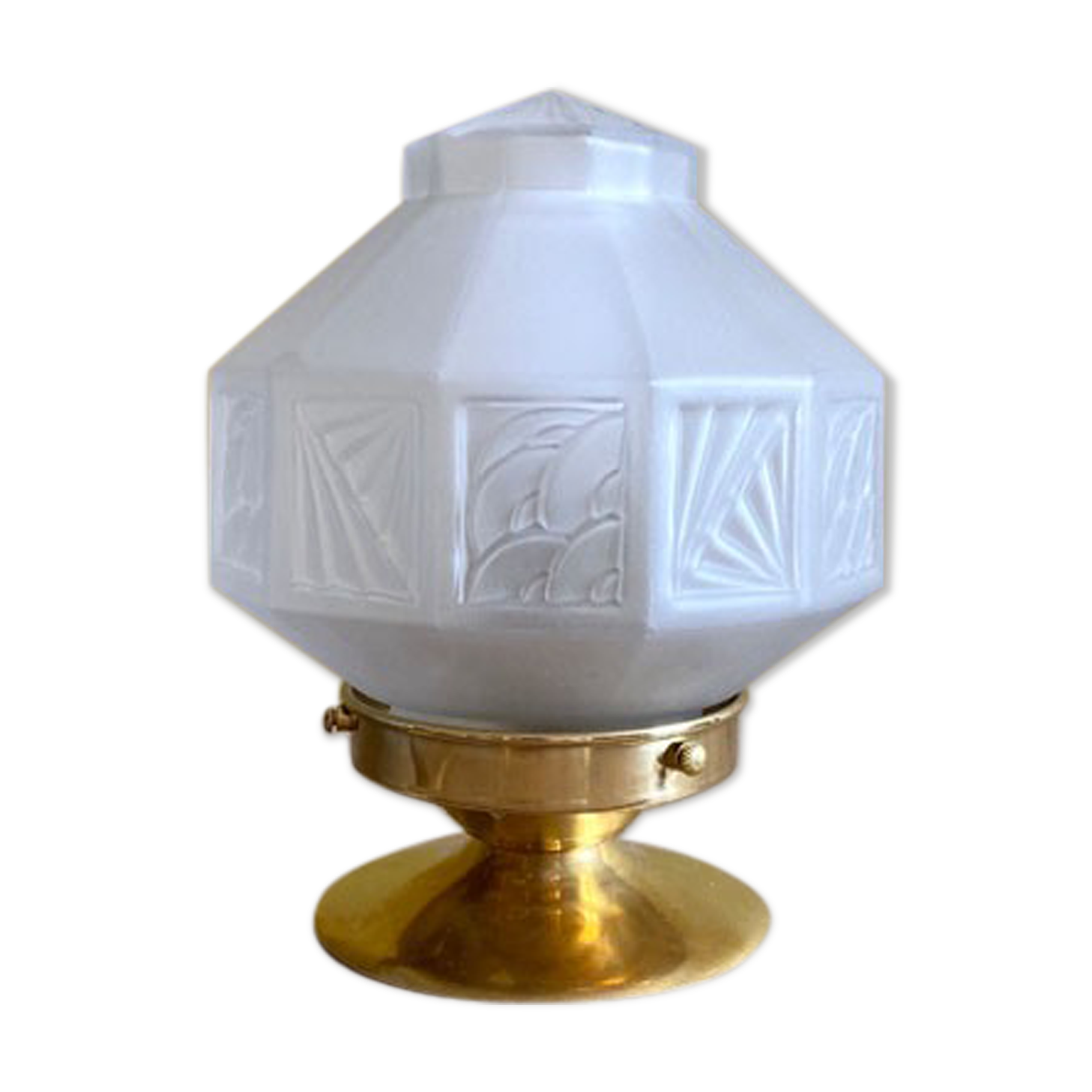 Art Deco prism globe lamp