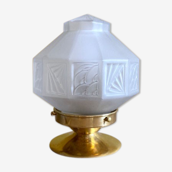 Art Deco prism globe lamp