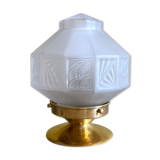Art Deco prism globe lamp