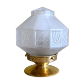 Art Deco prism globe lamp