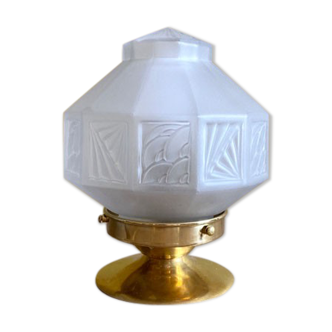 Art Deco prism globe lamp