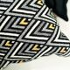 Pair of Art Deco cushions in upholstery fabric