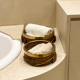 Bamboo and brass basket