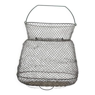 Large net or vintage fishing basket by Maillinox from the 1950s-70s.