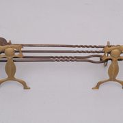19 Century, Brass Fire Place Tools, Dutch
