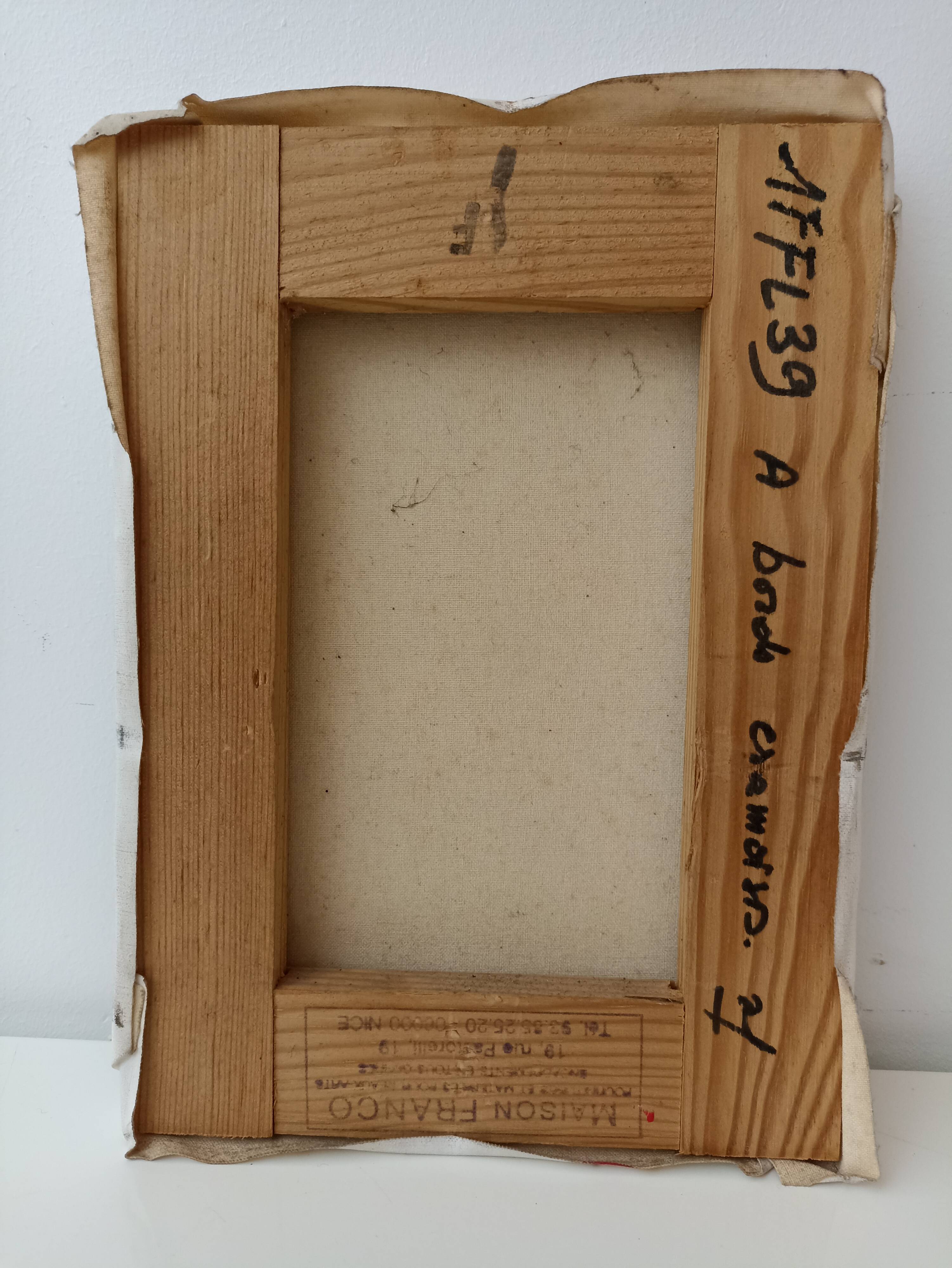 Small oil on canvas bouquet of flowers