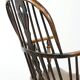 Chaise Windsor à dossier haut anglaise antique du début du XIXe siècle