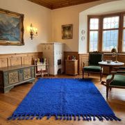 Blue Berber rug in wool 200cm x 300cm