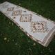 Vintage Turkish hallway rug 90x404 cm