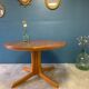 Vintage round table with extension cords